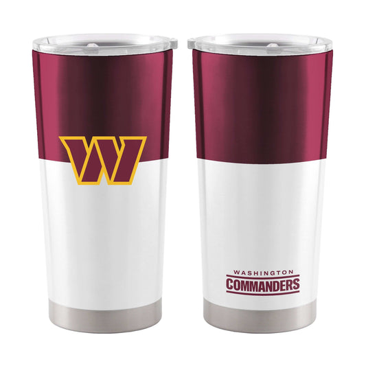 Washington Commanders 20oz Colorblock Stainless Tumbler - Logo Brands - Flyclothing LLC