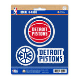 Detroit Pistons 3 Piece Decal Sticker Set - Detroit Pistons