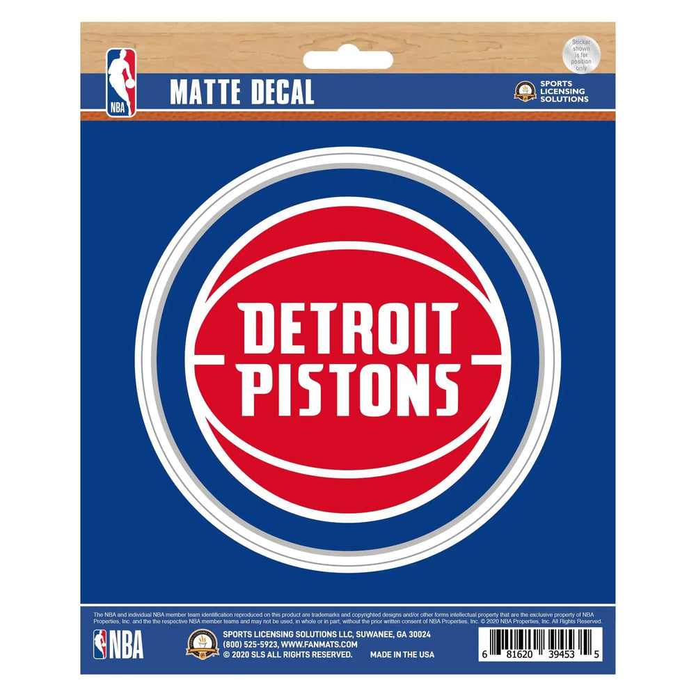 Detroit Pistons Matte Decal Sticker - Detroit Pistons