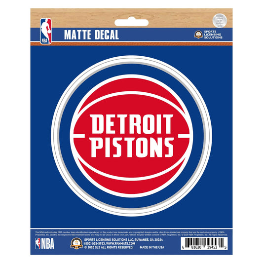 Detroit Pistons Matte Decal Sticker - Detroit Pistons