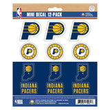 Indiana Pacers 12 Count Mini Decal Sticker Pack - Indiana Pacers