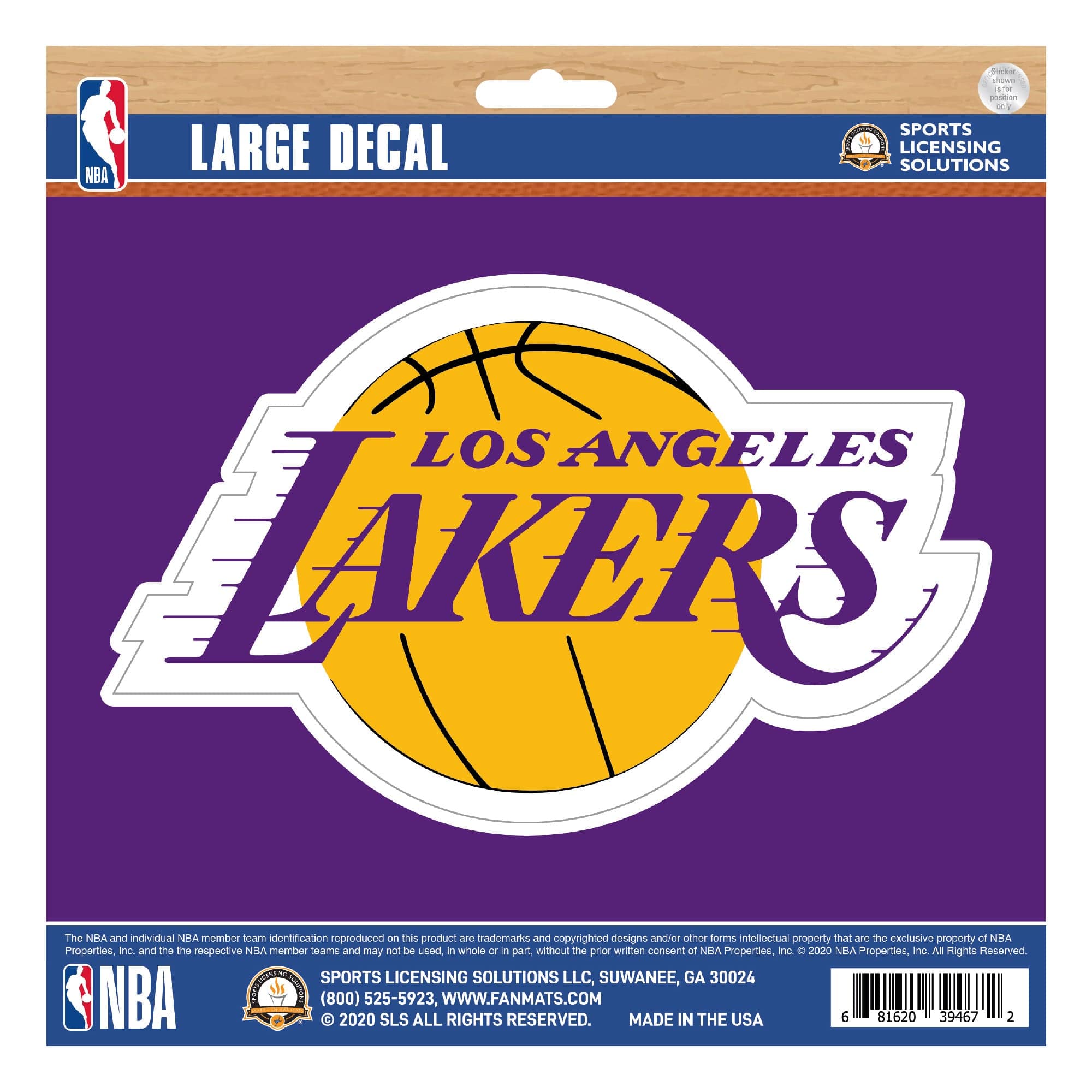 Los Angeles Lakers Large Decal Sticker - Los Angeles Lakers