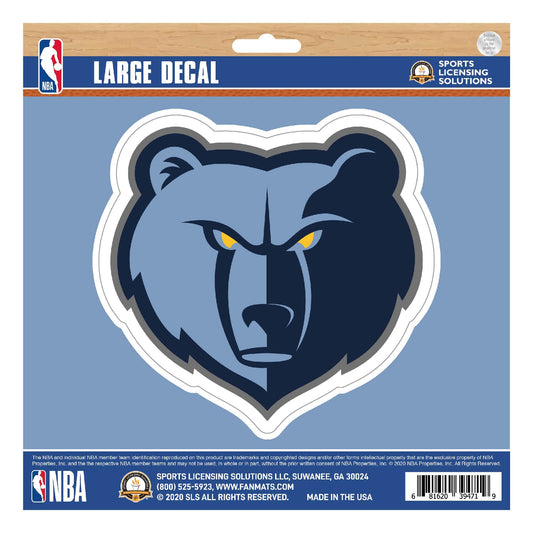 Memphis Grizzlies Large Decal Sticker - Memphis Grizzlies