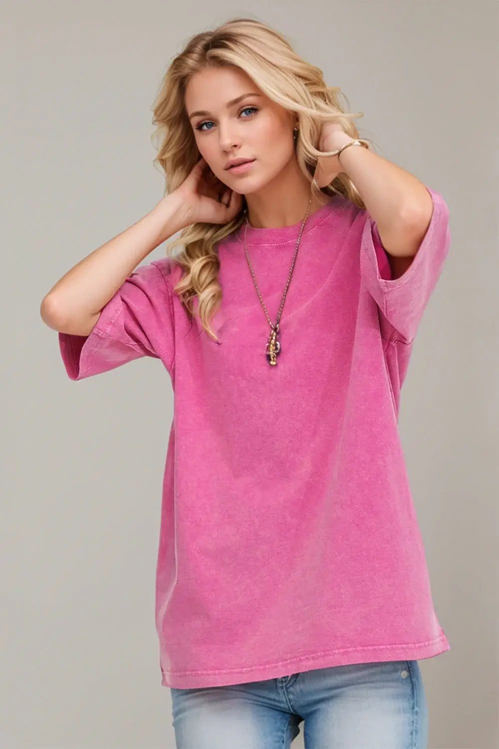 Basic Bae Round Neck Half Sleeve T-Shirt - ShopBasicbae - Flyclothing LLC