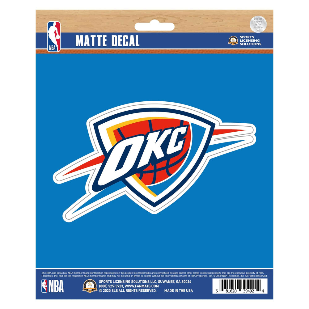 Oklahoma City Thunder Matte Decal Sticker - Oklahoma City Thunder