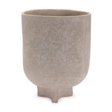 7" Beige Recycled Paper Urn Table Vase - Homeroots - Flyclothing LLC