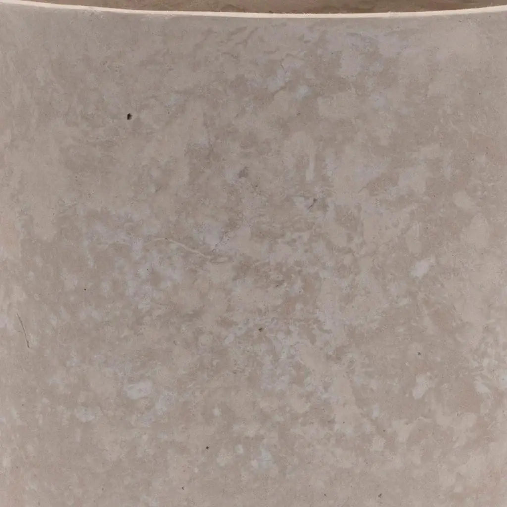 7" Beige Recycled Paper Urn Table Vase - Homeroots - Flyclothing LLC