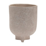 7" Beige Recycled Paper Urn Table Vase - Homeroots - Flyclothing LLC