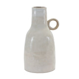 11" Gray And White Ceramic Round Table Vase - Homeroots - Flyclothing LLC
