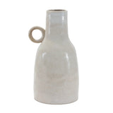 11" Gray And White Ceramic Round Table Vase - Homeroots - Flyclothing LLC