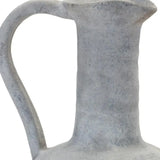12" Gray Resin Round Pitcher Vase - Homeroots - Flyclothing LLC
