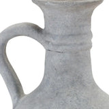 9" Gray Resin Round Pitcher Vase - Homeroots - Flyclothing LLC