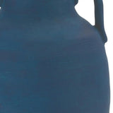 11" Blue And Terra Cotta Ceramic Urn Vase - Homeroots - Flyclothing LLC