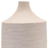 18" Beige Recycled Paper Cylinder Jug Floor Vase - Homeroots - Flyclothing LLC