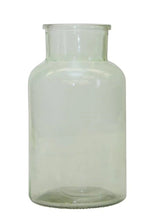 10" Green Glass Cylindrical Table Vase - Homeroots - Flyclothing LLC