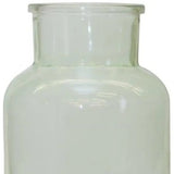 10" Green Glass Cylindrical Table Vase - Homeroots - Flyclothing LLC