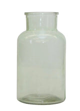 10" Green Glass Cylindrical Table Vase - Homeroots - Flyclothing LLC