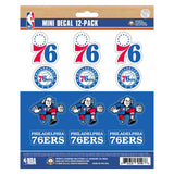 Philadelphia 76ers 12 Count Mini Decal Sticker Pack - Philadelphia 76ers
