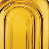 10" Amber Glass Table Vase - Homeroots - Flyclothing LLC
