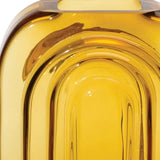 10" Amber Glass Table Vase - Homeroots - Flyclothing LLC