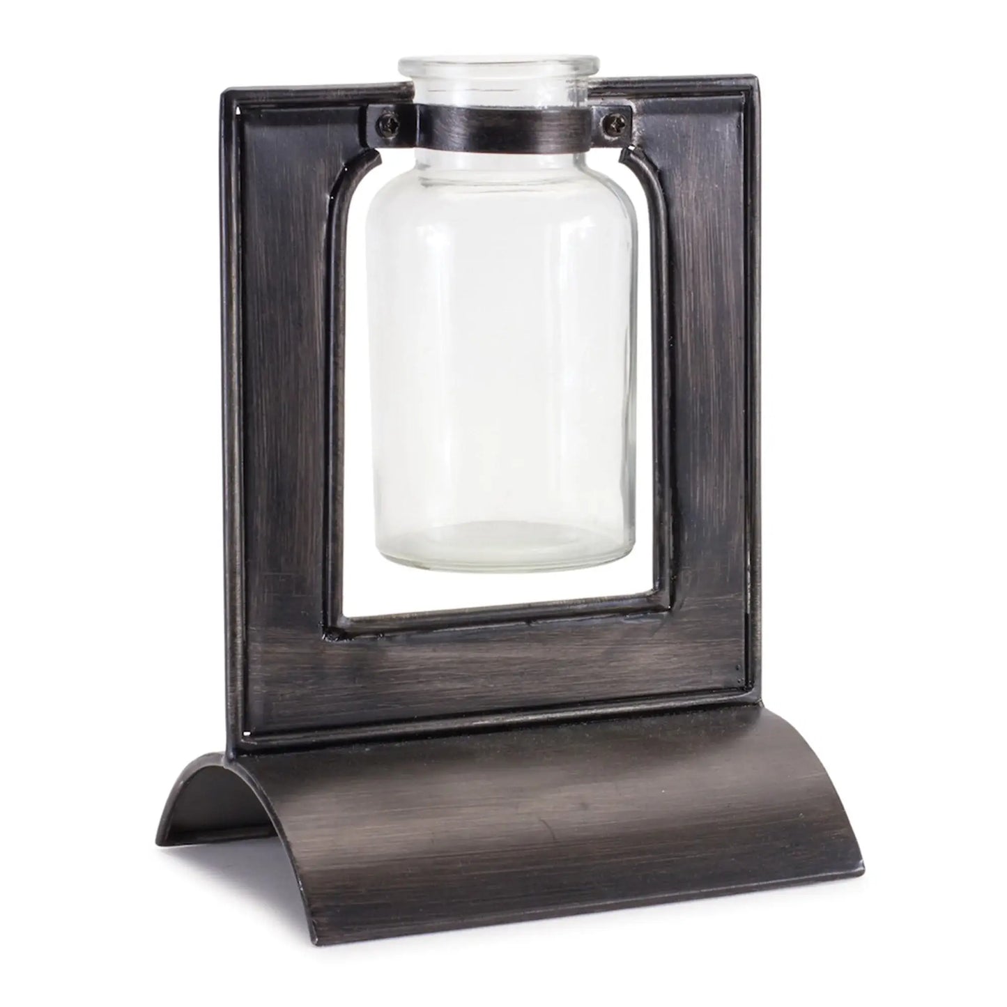 8" Black Metal Round Table Vase - Homeroots - Flyclothing LLC