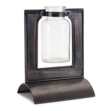 8" Black Metal Round Table Vase - Homeroots - Flyclothing LLC