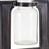 8" Black Metal Round Table Vase - Homeroots - Flyclothing LLC