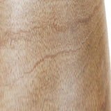 15" Natural Wood And Metal Cylinder Floor Vase - Homeroots - Flyclothing LLC