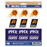 Phoenix Suns 12 Count Mini Decal Sticker Pack - Phoenix Suns