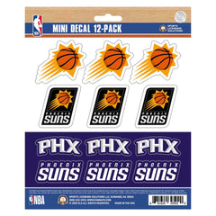 Phoenix Suns 12 Count Mini Decal Sticker Pack - Phoenix Suns