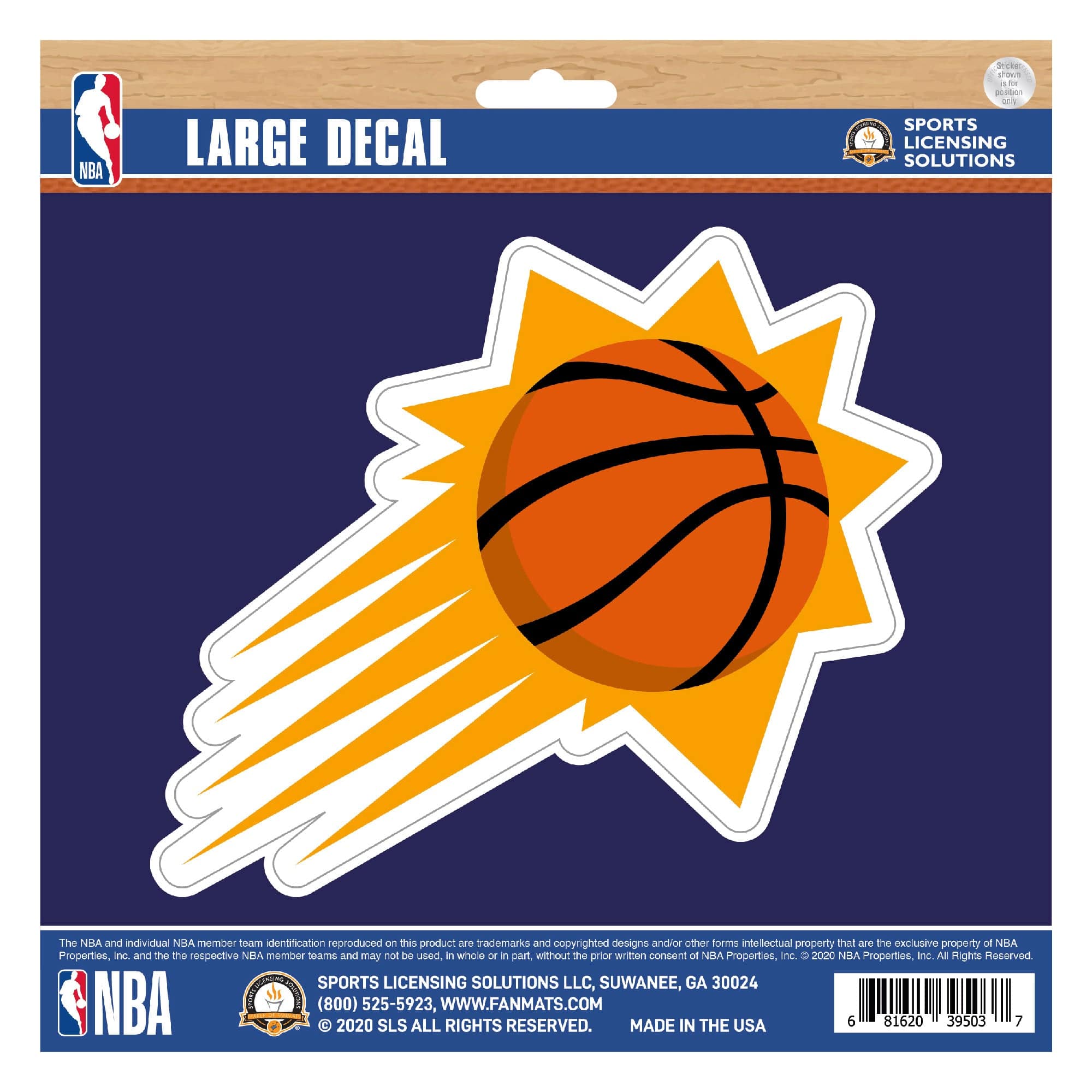 Phoenix Suns Large Decal Sticker - Phoenix Suns