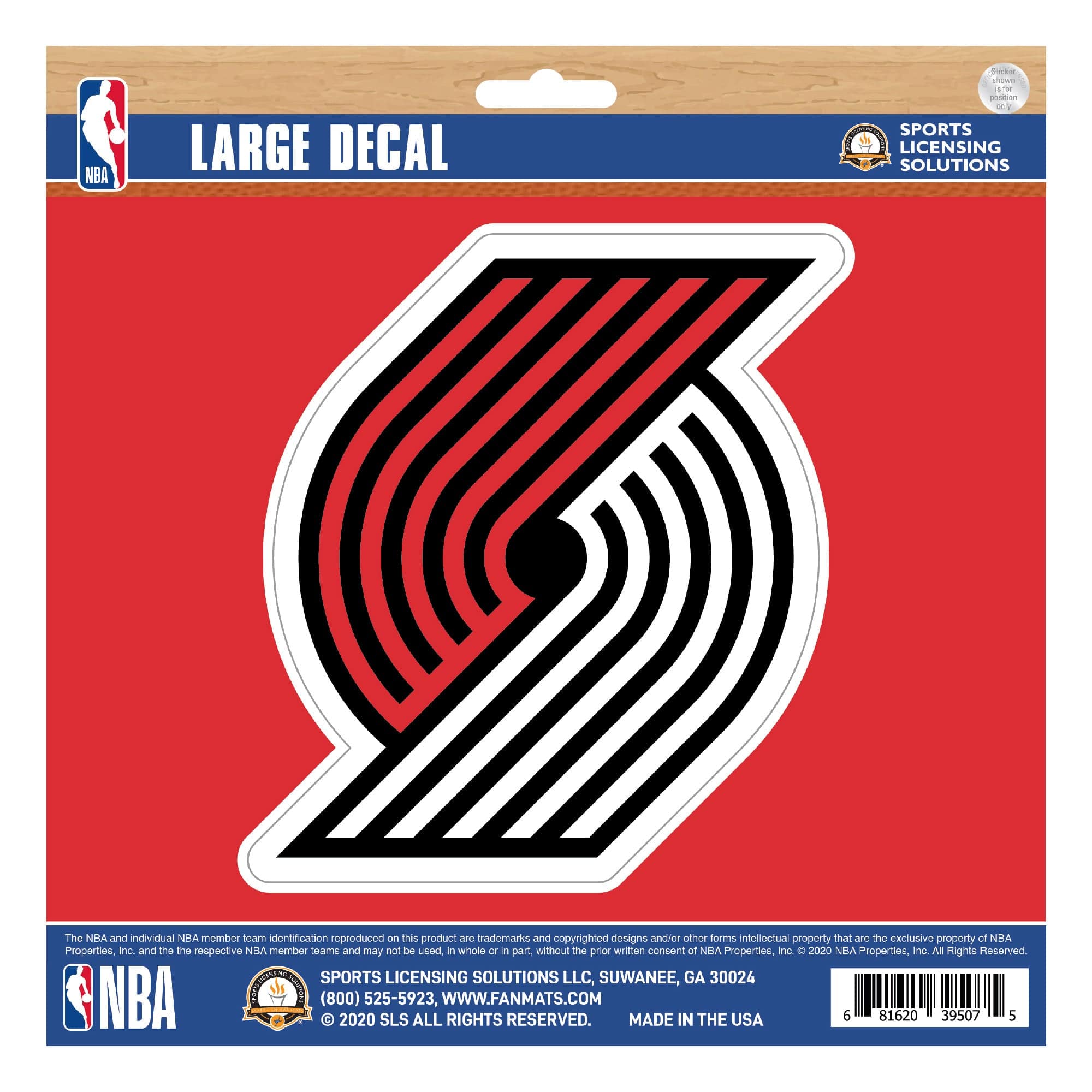 Portland Trail Blazers Large Decal Sticker - Portland Trail Blazers
