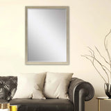 39" Silver Solid Wood Framed Accent Mirror - Homeroots - Flyclothing LLC