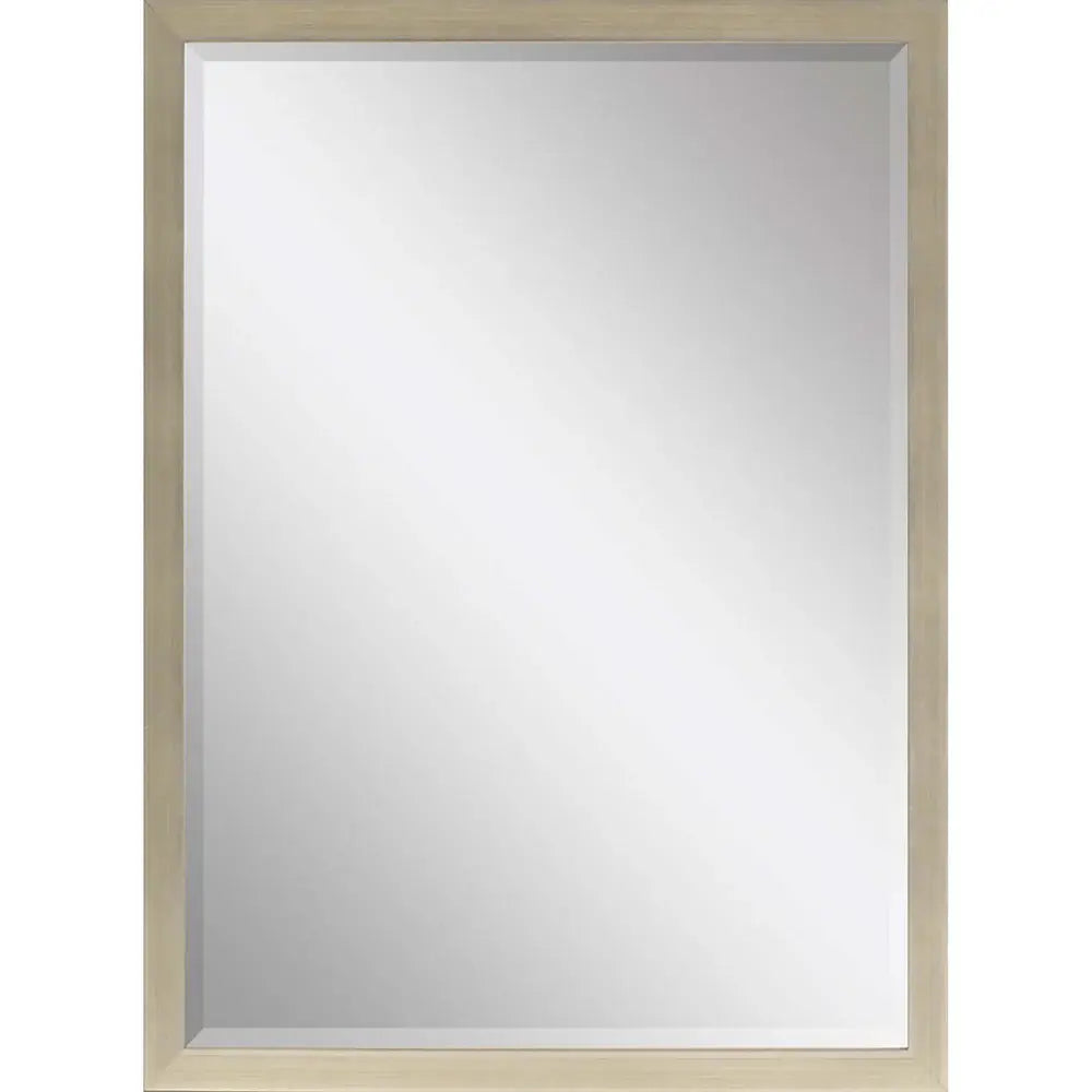 39" Silver Solid Wood Framed Accent Mirror - Homeroots - Flyclothing LLC