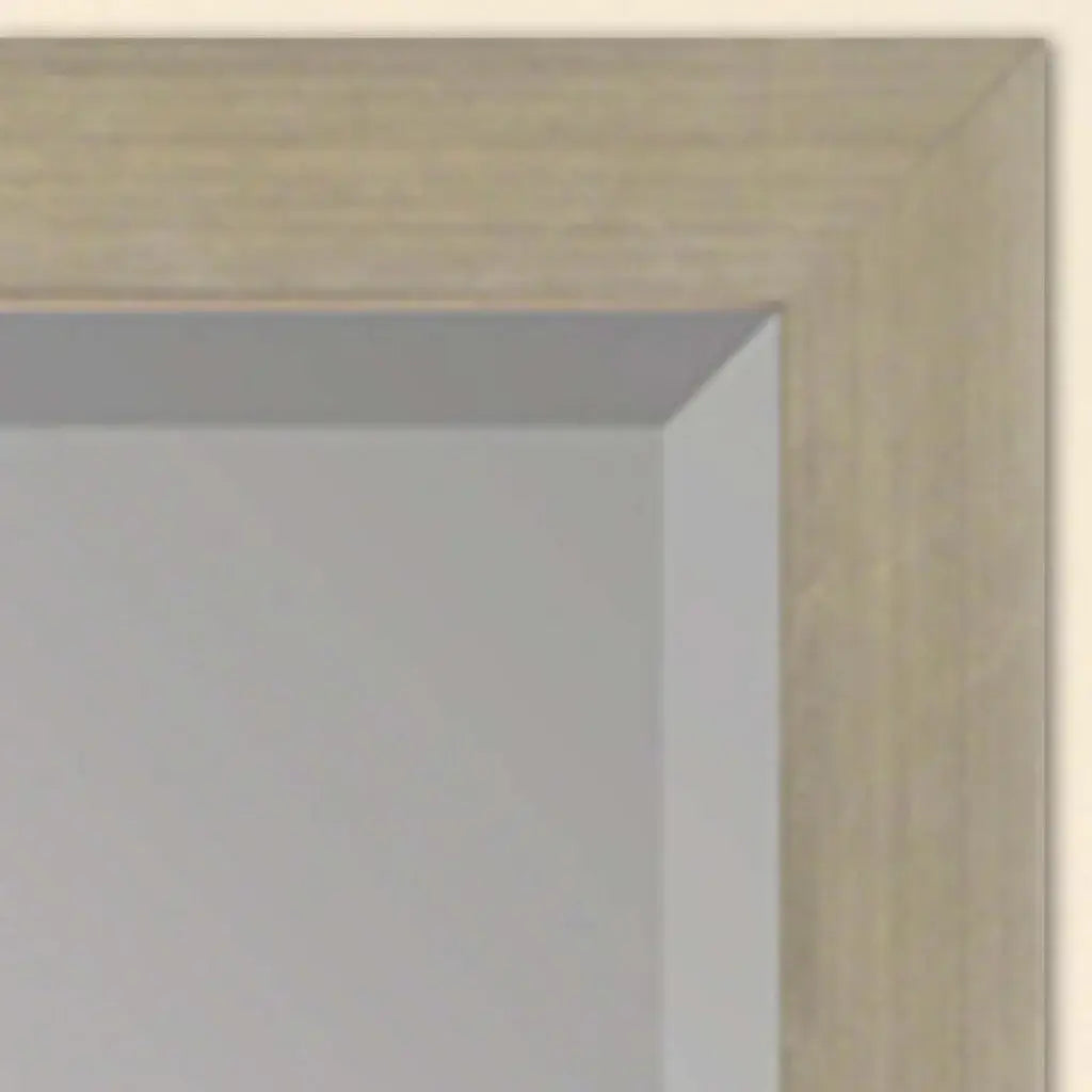39" Silver Solid Wood Framed Accent Mirror - Homeroots - Flyclothing LLC