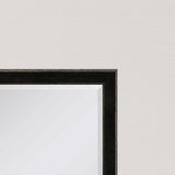 40" Dark Brown Solid Wood Framed Accent Mirror - Homeroots - Flyclothing LLC