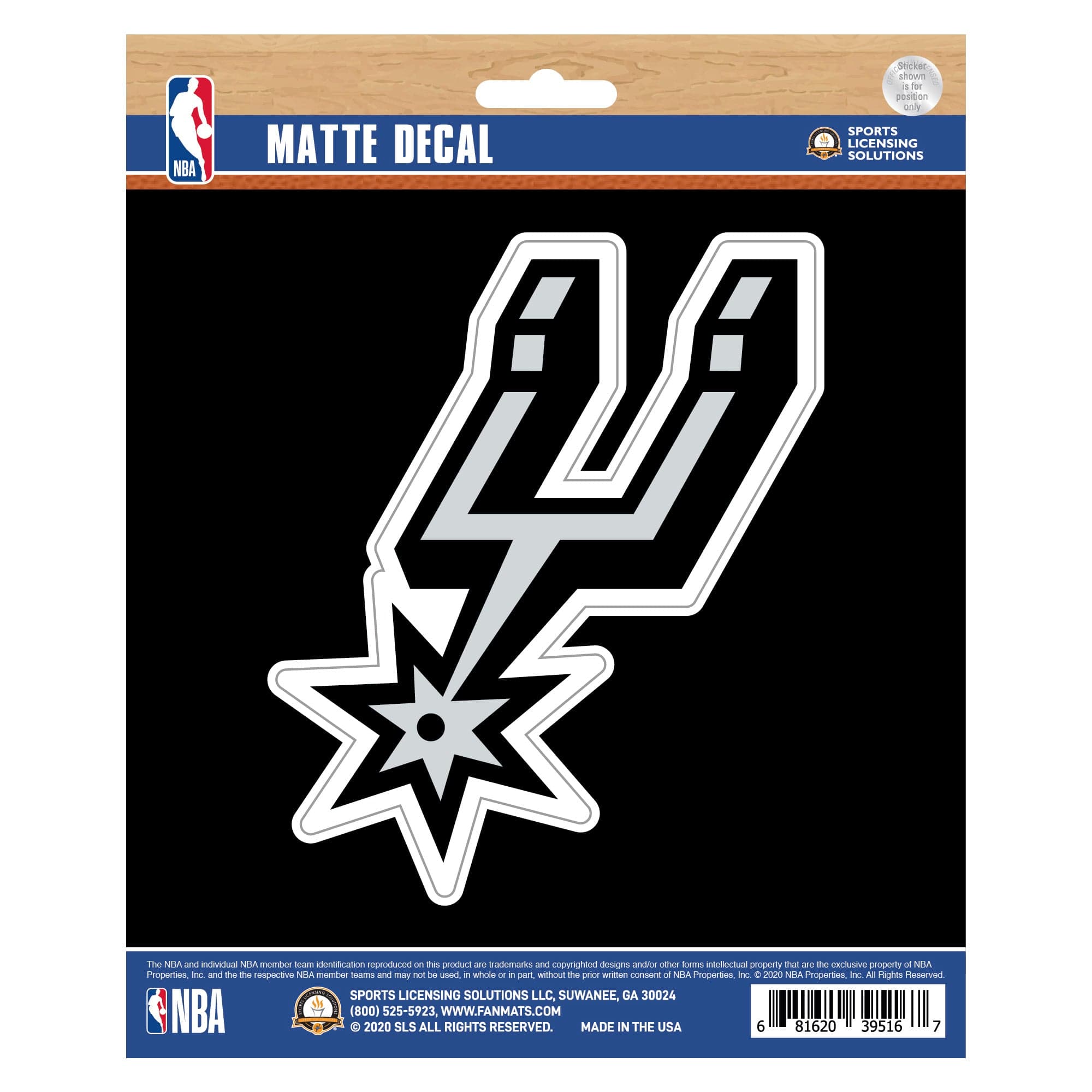San Antonio Spurs Matte Decal Sticker - San Antonio Spurs