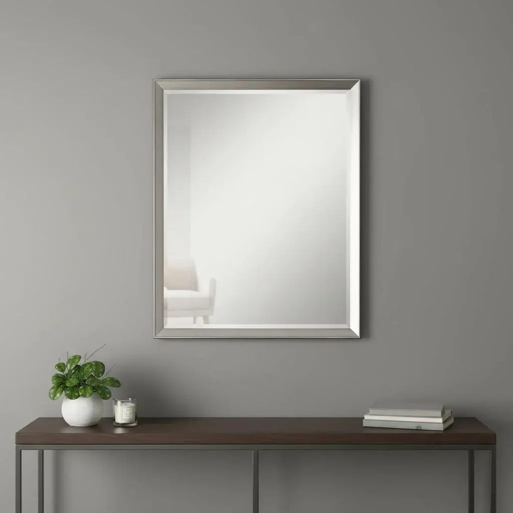 40" Silver Framed Accent Mirror - Homeroots - Flyclothing LLC