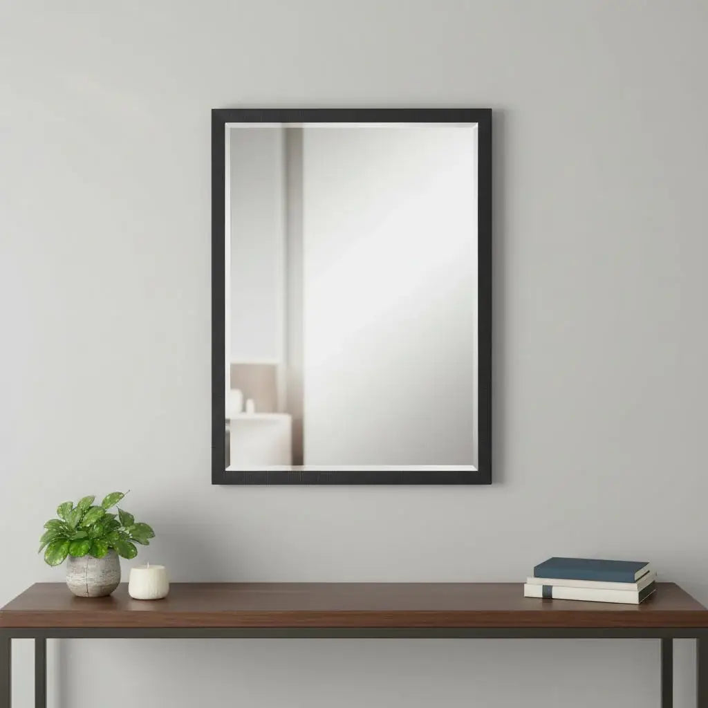 39" Black Framed Accent Mirror - Homeroots - Flyclothing LLC