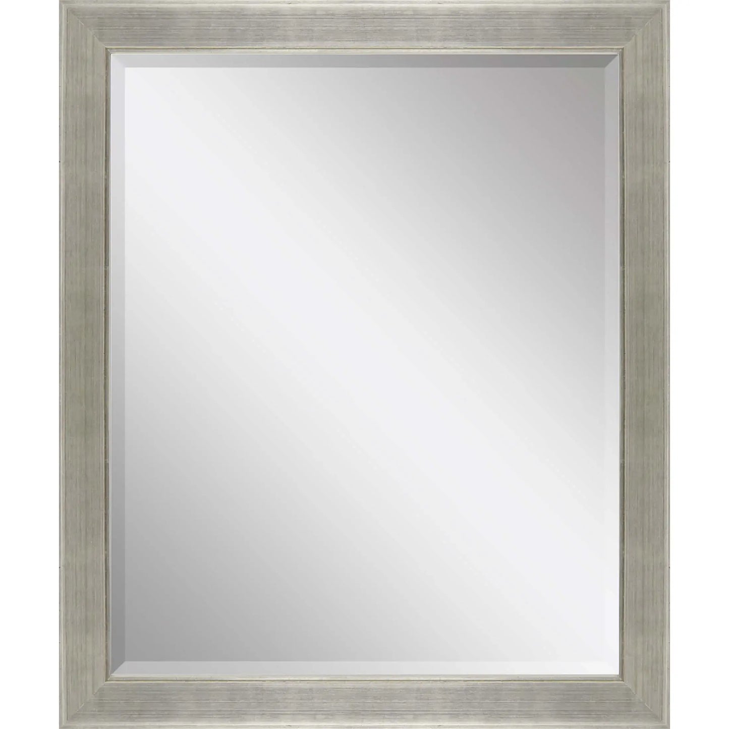 33" Silver Solid Wood Framed Accent Mirror - Homeroots - Flyclothing LLC