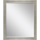 33" Silver Solid Wood Framed Accent Mirror - Homeroots - Flyclothing LLC