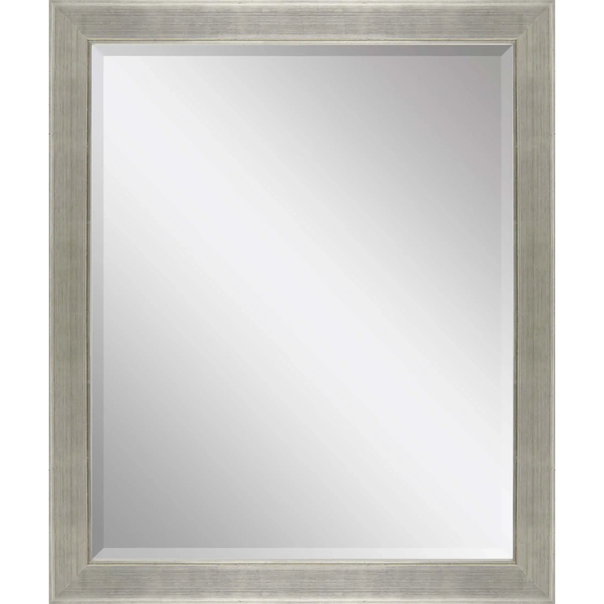 33" Silver Solid Wood Framed Accent Mirror - Homeroots - Flyclothing LLC