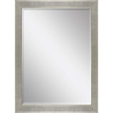 41" Silver Solid Wood Framed Accent Mirror - Homeroots - Flyclothing LLC