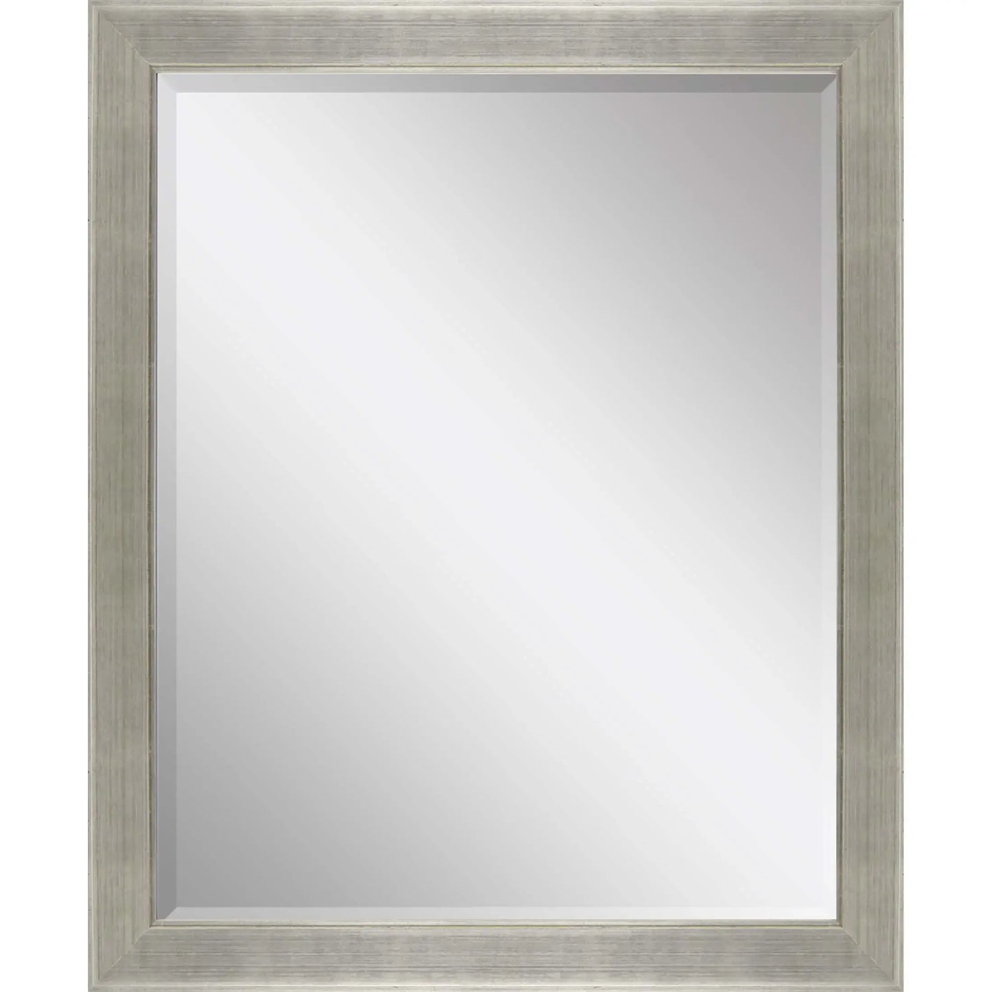 45" Silver Solid Wood Framed Accent Mirror - Homeroots - Flyclothing LLC