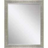45" Silver Solid Wood Framed Accent Mirror - Homeroots - Flyclothing LLC