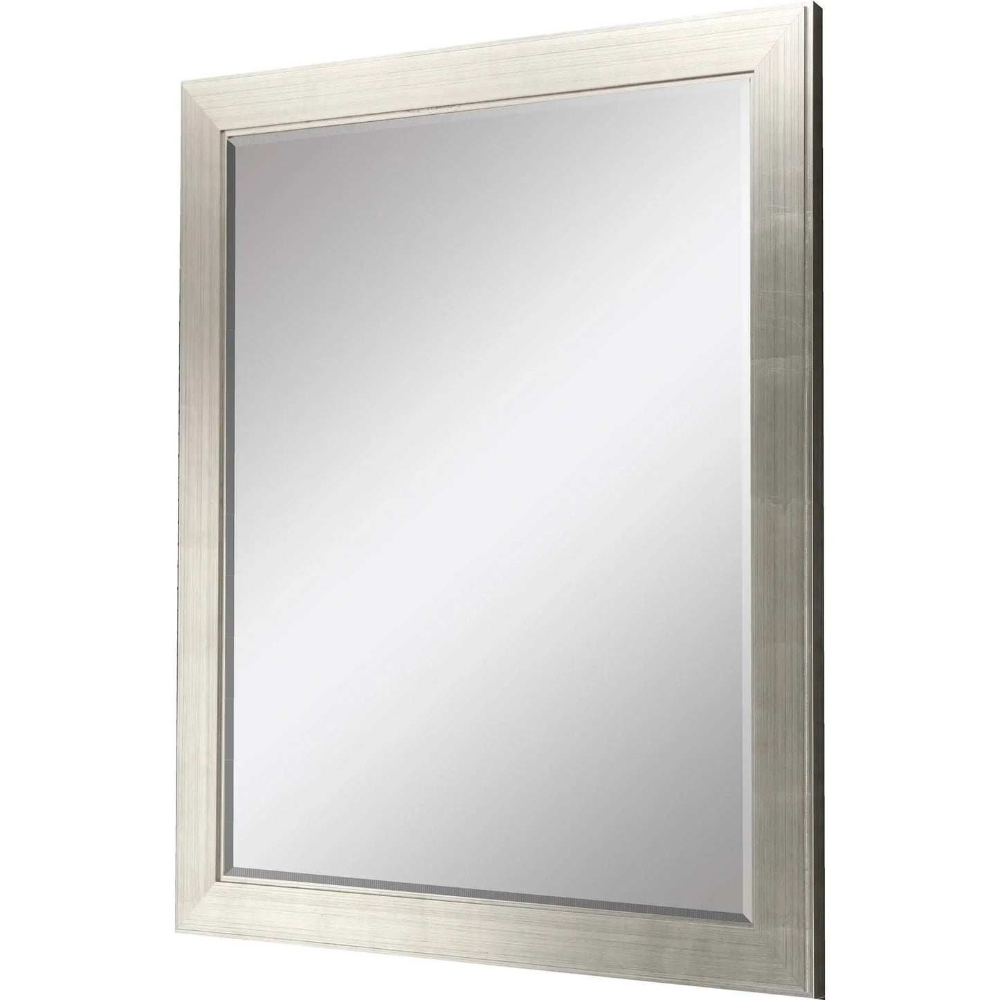 45" Silver Solid Wood Framed Accent Mirror - Homeroots - Flyclothing LLC