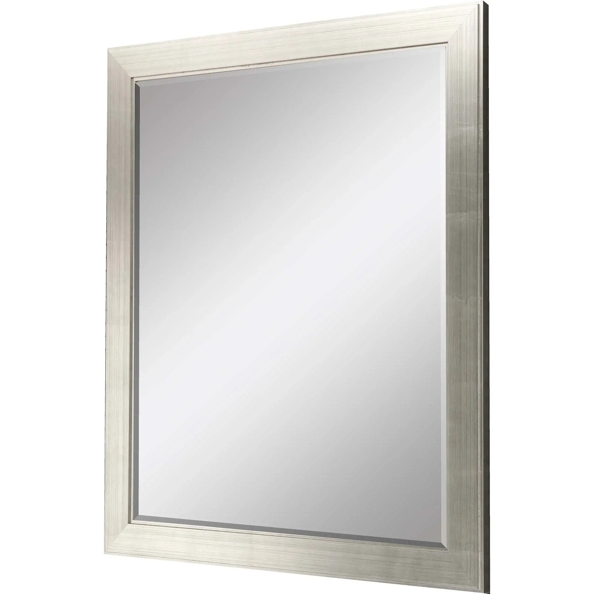 45" Silver Solid Wood Framed Accent Mirror - Homeroots - Flyclothing LLC