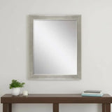 45" Silver Solid Wood Framed Accent Mirror - Homeroots - Flyclothing LLC
