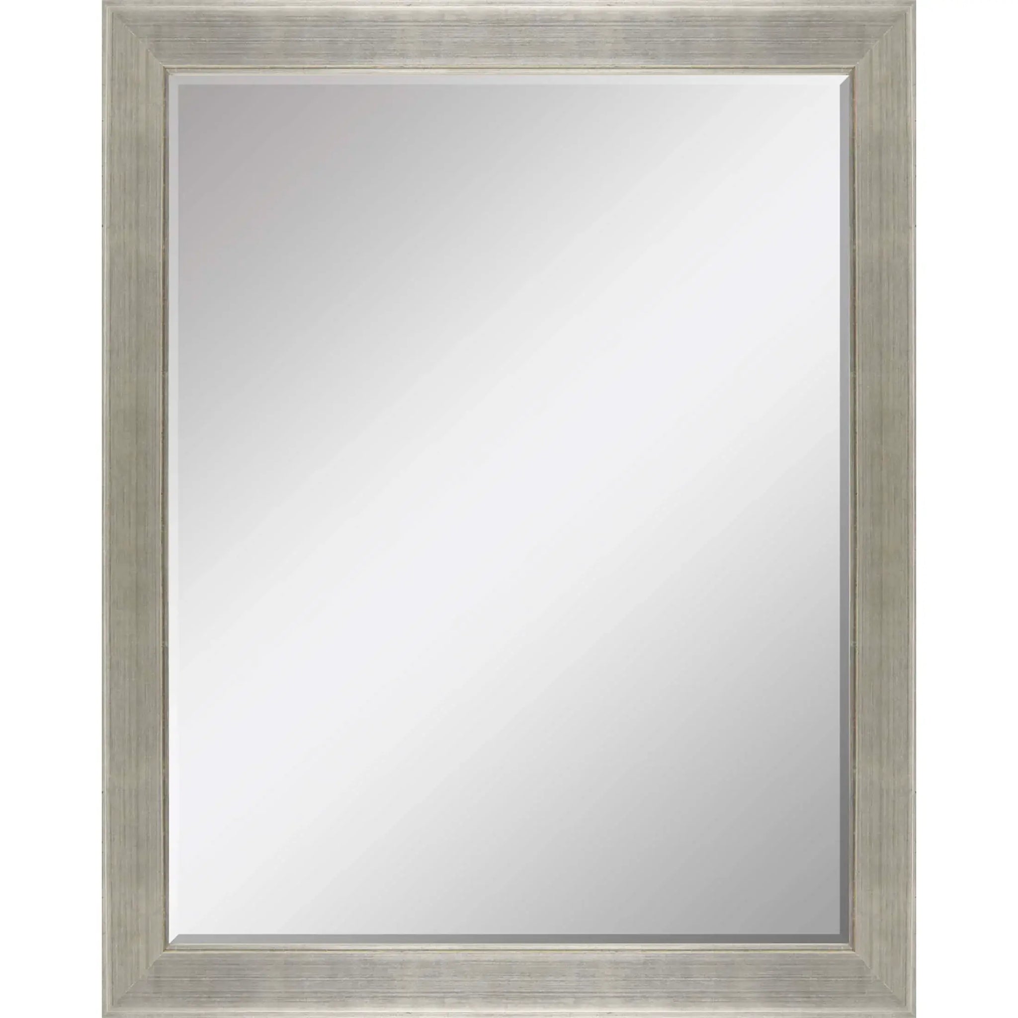 53" Silver Solid Wood Framed Accent Mirror - Homeroots - Flyclothing LLC