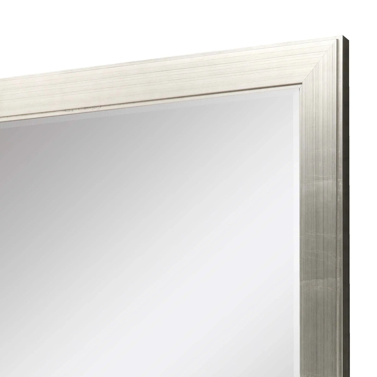 53" Silver Solid Wood Framed Accent Mirror - Homeroots - Flyclothing LLC